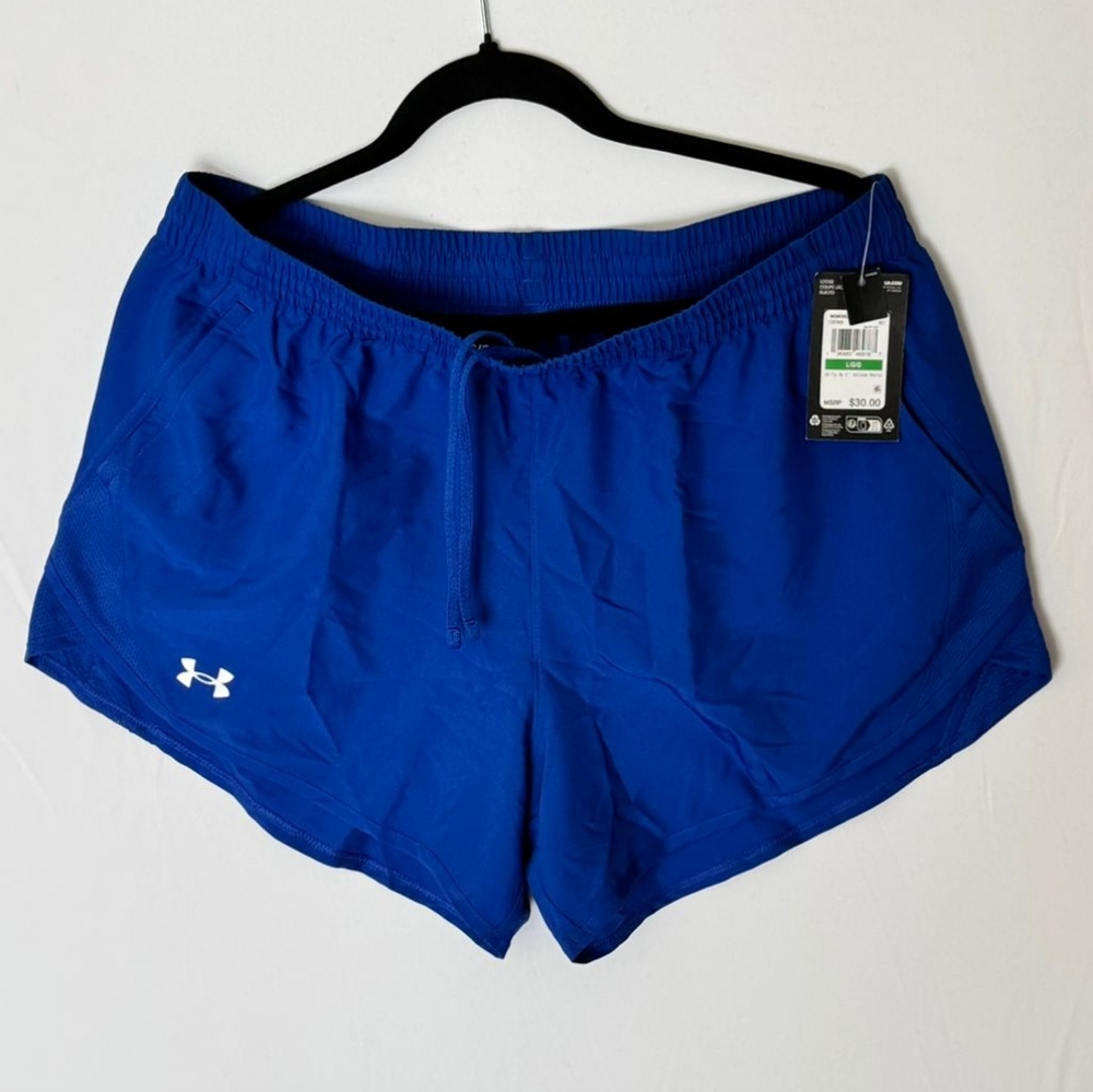 Under Armour Women’s Running Shorts Blue Size L NWT